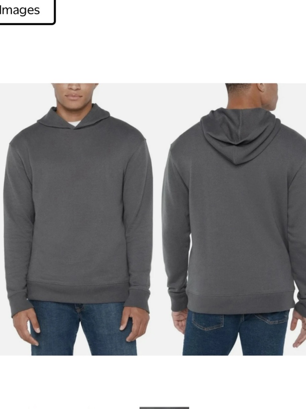 GAP Men's Dark Gray textured hoodie Size M. NWT.